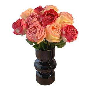 玫瑰花假花仿真花高级感逼真摆设装饰花束仿生摆件永生花家居好物