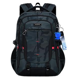 2026新款书包男生初中生超大容量中学生男高中生减负护脊背包男款