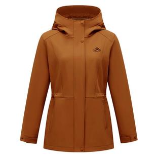 伯希和软壳衣女士户外新款防风运动外套修身夹克上衣收腰休闲风衣