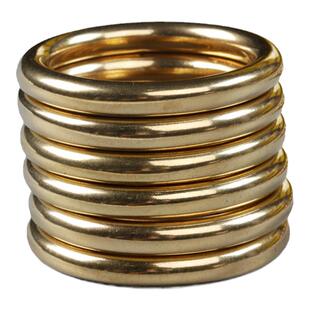 无它无缝黄铜圆圈铜环圈圆环实心铜圈箱包皮具diy手工五金铜圈环