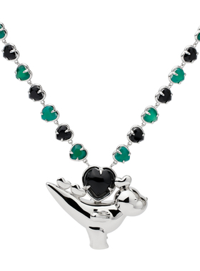 项链FWISH/飞未夕925银/黑绿玛瑙