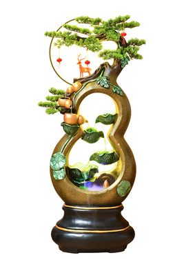 尊儒循环水中式客厅家具摆件