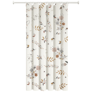 浴帘防水防霉可折叠浴帘隔水帘浴室卫生间干湿分离隔断洗澡淋浴帘