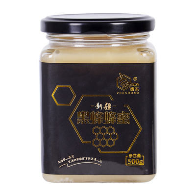 纯蜂蜜振东新疆伊犁黑蜂蜜500克