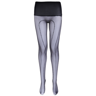 「电波袜」5D无缝油亮丝袜黑丝