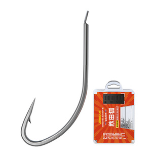 久岩秋田狐鱼钩散装正品细条袖钩溪流钓红黄尾钩子白条有刺鲫鱼钩