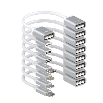 USB母Micro母TypeC母多接口转接