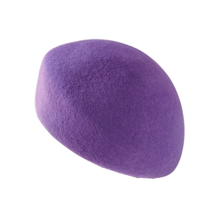 优雅紫色羊毛呢贝雷帽女秋冬百搭画家帽显脸小定型蓓蕾帽洋气礼帽