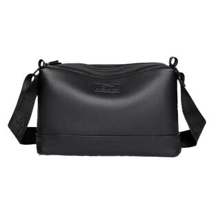 帅桐袋鼠挎包男款真皮斜挎包2025新款时尚便携包高级感休闲单肩包