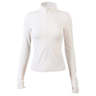 跑步训练女立领修身显瘦瑜伽长袖