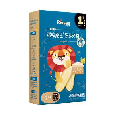 禾泱泱稻鸭原生婴儿米饼磨牙6月+