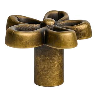 屿铜黄铜拉手衣柜门抽屉橱柜复古风古铜色单孔家具法式创意小把手