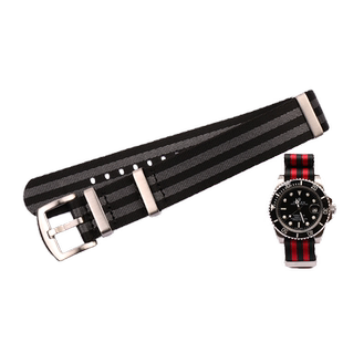 帆布尼龙表带男女适用于欧米茄海马300幽灵党NATO北约水鬼占士邦