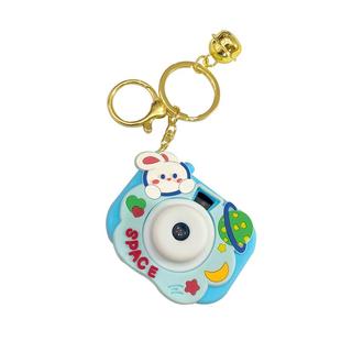 卡通可爱星际小兔子投影相机挂件钥匙链学生书包装饰挂饰钥匙扣女