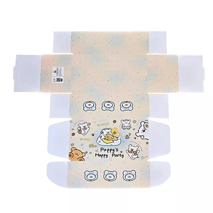 happy线条小狗ins高颜值出卡飞机盒手账礼品盒包装盒快递手工打包盒小狗大号纸盒出卡快递盒特硬包装礼品盒