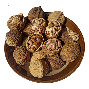 云南高原深山紫米核桃原味生核桃原色果无漂白原味生核桃坚果零食