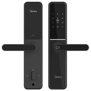 美的指纹锁家用防盗门密码锁刷卡锁智能门锁霸王锁C级锁芯电子锁