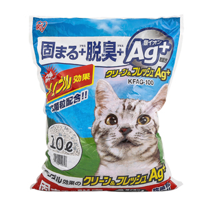 爱丽思猫砂银离子膨润土猫砂10L除臭爱丽丝猫沙约8.3kg非10kg20斤