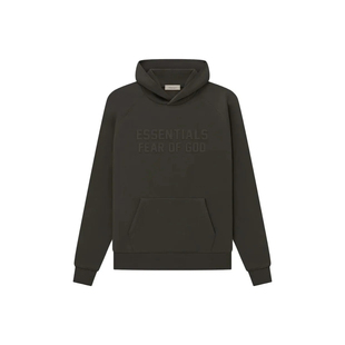 阿伦777 Fear Of God Essentials 23SS压花胶印字母卫衣加绒帽衫