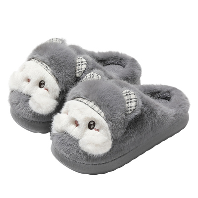 可爱兔兔男女童家居棉拖鞋