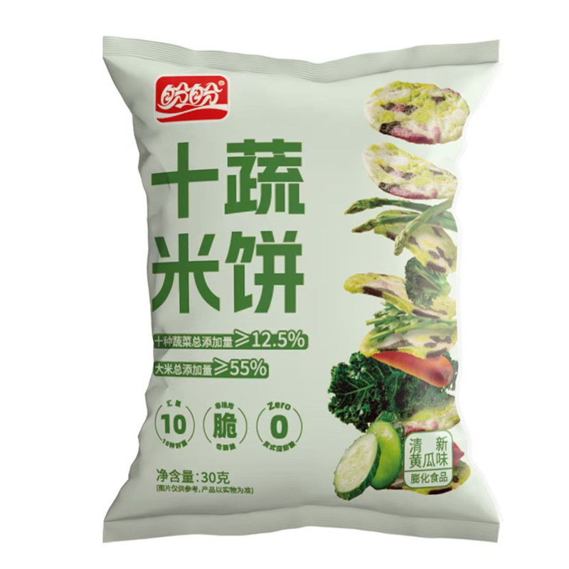 盼盼十蔬米饼黄瓜味膨化非油炸
