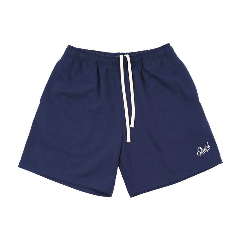 SLAMBLE美式休闲毛圈五分短裤男女健身宽松休闲吸汗潮字母夏季潮