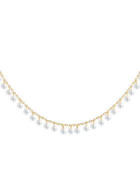 【买3免1】泡泡钻流苏S925纯银项链女 轻奢小众精致独特绝美饰品