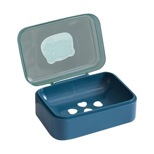 肥皂盒创意带盖沥水便携式学生宿舍卫生间家用浴室香皂盒子有翻盖