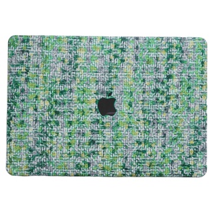 草绿色小香风格纹适用2024苹果电脑保护套macbookpro14m3m2保护壳macbookair15寸macair13外壳macpro16pro13