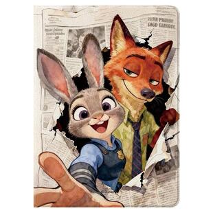 适用苹果ipad2025新款朱迪尼克air7保护套6皮纹10笔槽12.9第十一代ipadpro2024平板壳2022疯狂动物城13复古套