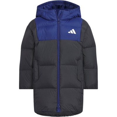 adidas阿迪达斯男小童运动训练保暖连帽羽绒服外套KB5124