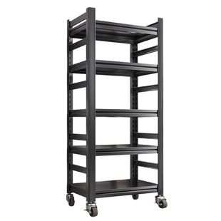 厨房夹缝置物架家用带围栏多功能落地分层收纳架微波炉烤箱锅架子