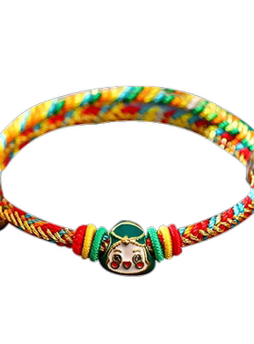 端午节五彩手绳手链手工diy编织