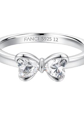 Fanci范琦心爱蝴蝶结戒指闭口轻奢甜美设计送女友礼物