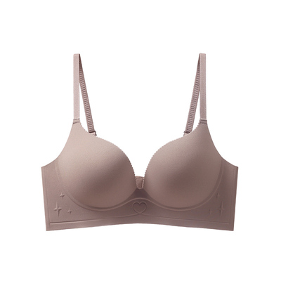 幸福狐狸聚拢不空杯大码薄款内衣