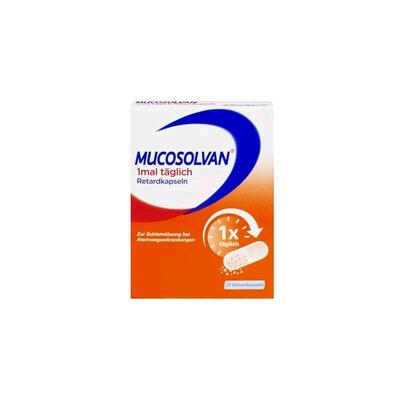 Mucosolvan沐舒坦止咳缓释胶囊75mg20粒润喉效期27年5月