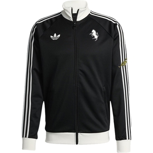 adidas阿迪达斯春季男子尤文图斯足球运动休闲夹克针织外套KB4452