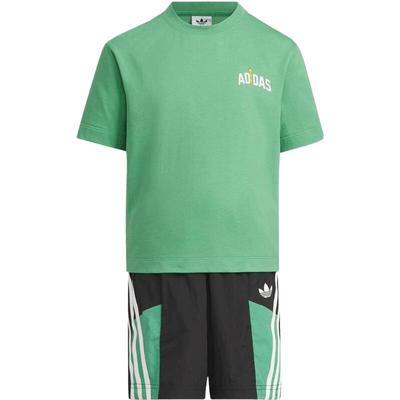 adidas阿迪三叶草男小童LK KN TEE SET短袖运动套服JV5174