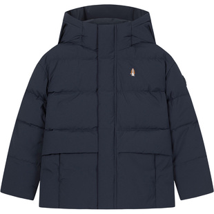 暇步士童装男童羽绒服2025冬季新款儿童保暖连帽大童休闲舒适外套