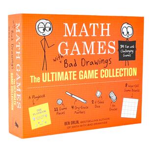 数学游戏与糟糕的图画 游戏合集 英文原版 Math Games with Bad Drawings: The Ultimate Game Collection 套装精品 Orlin Ben