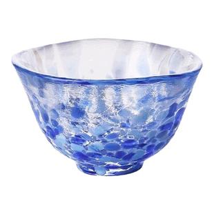 Aderia日本进口津轻手工彩色玻璃杯水杯酒杯果汁杯对杯礼盒装