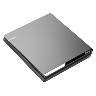 国际电工灰色一开双控双开单开双联墙壁家用电灯开关暗装插座面板