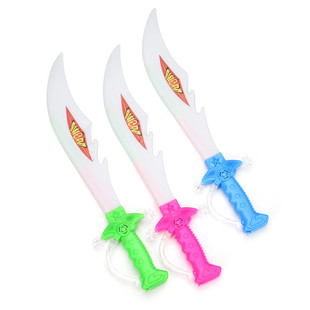 【送电池】闪光音乐大刀大鲨鱼刀鲨鱼剑 激光剑 音乐发光刀剑道具