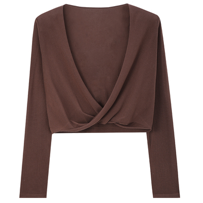 MindBridge法式扭结针织罩衫