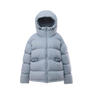 95白鸭绒云朵泡芙羽绒服女冬季2025新款短款巨好看蓝色保暖面包服