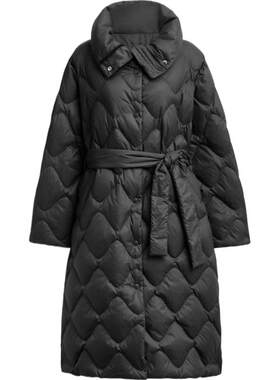 COACH/蔻驰奥莱女士锦纶长款绗缝羽绒服