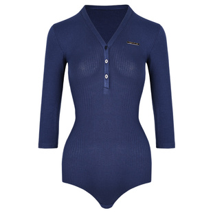 Dancebaby拉丁舞上衣女新款国标交谊舞服连体服网纱练功服ys424