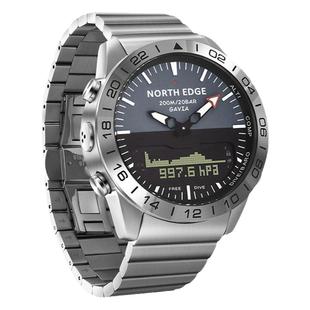 男士手表精准时间大表盘200米防水气压指南计步大气商务钢带腕表