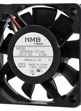 NMB大风量602012V双滚珠风扇6CM