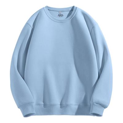 班尼路浅蓝色卫衣男春秋新款美式